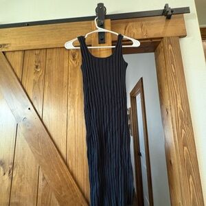 a new day Black Ribbed Dress